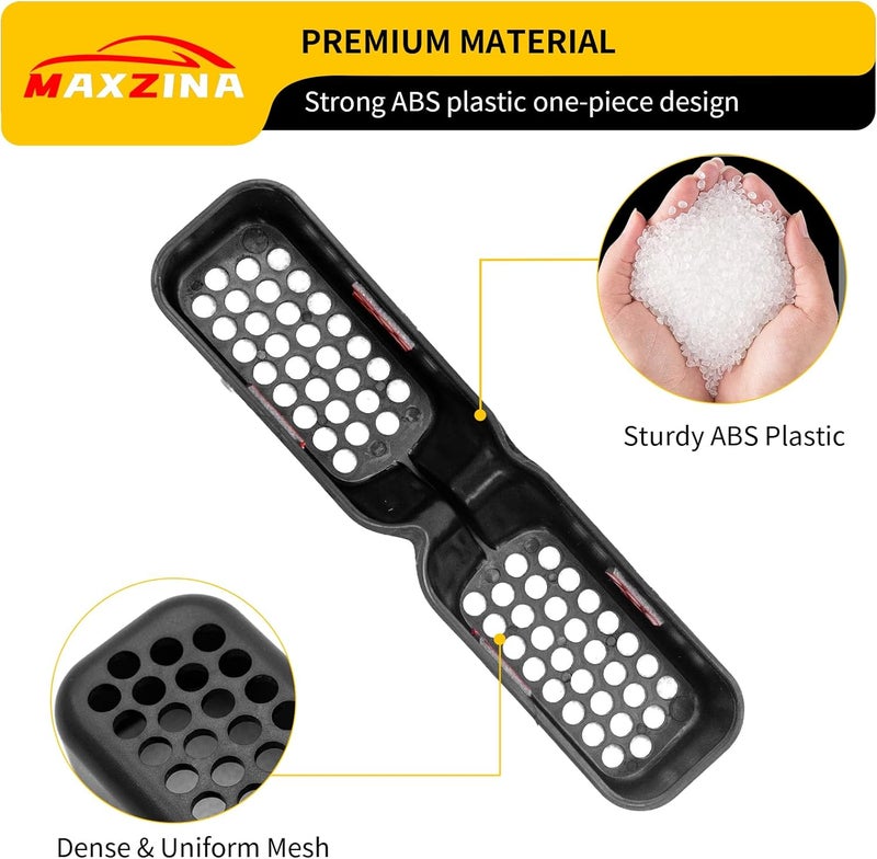 Maxzina Under Seat Vent Deflectors Compatible with 2023-2026 Honda Pilot Rear Air Conditioning Vent Cover Plug-in Rear Floor AC Vent Filter Cooler Summer Air Vent Extension for 2024 Pilot Accessories - Image 3